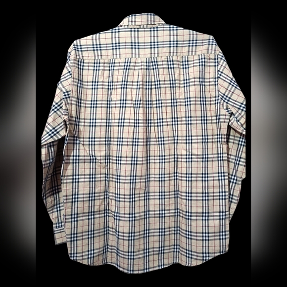 Authentic Burberrys Nova Check Shirt Large made in England - Picture 2 of 14